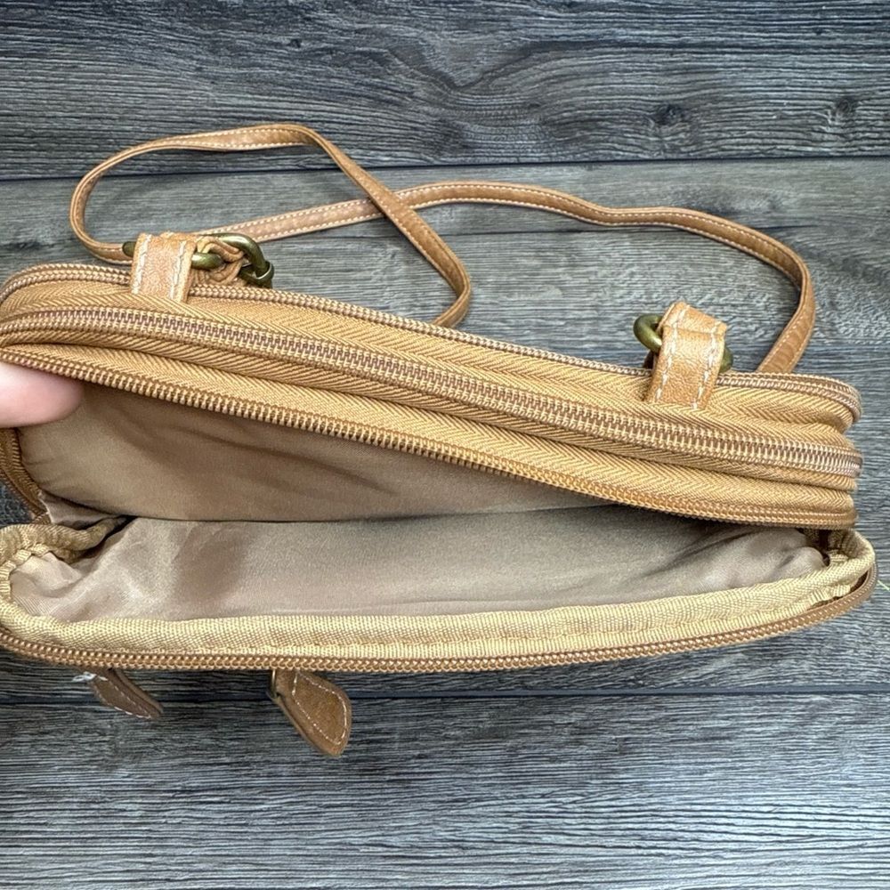MultiSac Zippy Triple Compartment Purse Brown - Picture 5 of 5